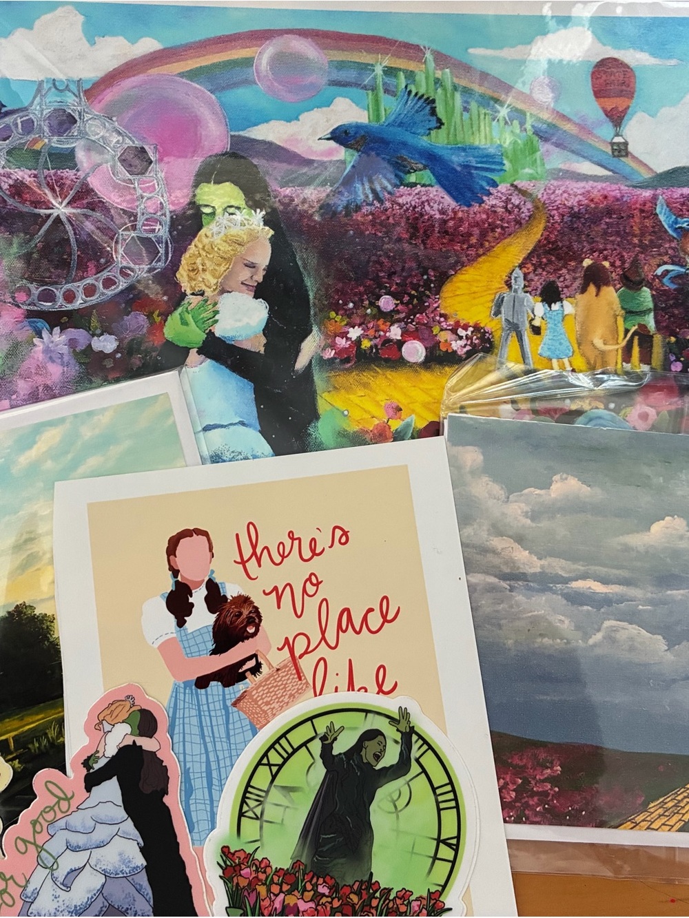 Wicked Note Card, Wizard of Oz art print, ultimate fan bundle, rare hard find